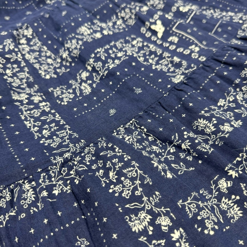 SALE BANDANA PRINT STRAPLESS MIDI DRESS - Picture 11 of 12